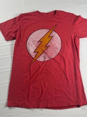 ⚡️ DC Comics The Flash Factory Distressed Tee M EUC ⚡️